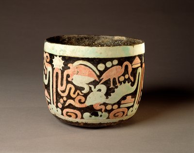 Cuenco con escena acuática, Guatemala, Clásico Medio, 500-700 de Mayan